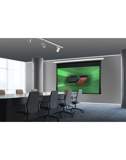 110-Inch Saker Tab-Tension 2 Series Electric 16:9 Front Projection Screen