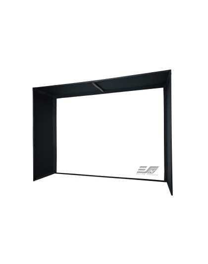 Golf Bay Pro Commercial-Grade Multi-Sport/Golf 10'x13' Enclosed Impact Projector Screen, Full Frame Kit with black backing, PROGOLFBAY13X10
