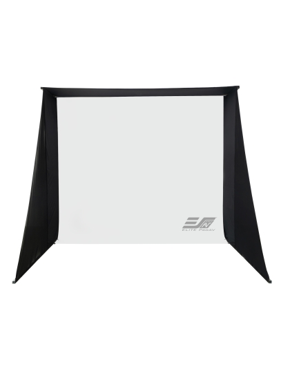 Golf Portable Pro, 8'x10' Portable Premium Folding-Frame Impact Projector Screen Enclosure for Golf/Multi-Sport Simulation, Carrying Bag, PROGOLF0810350