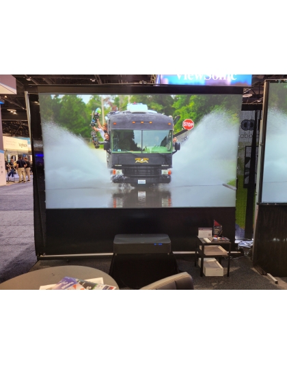 122-Inch Floor Riser Pro Series Portable 16:9 Front Projection Screen