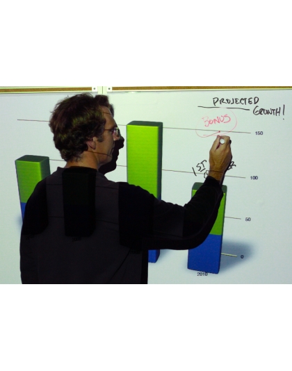 69-Inch Insta-DEM Series WhiteBoard / Pliable 4:3 Front Projection Screen