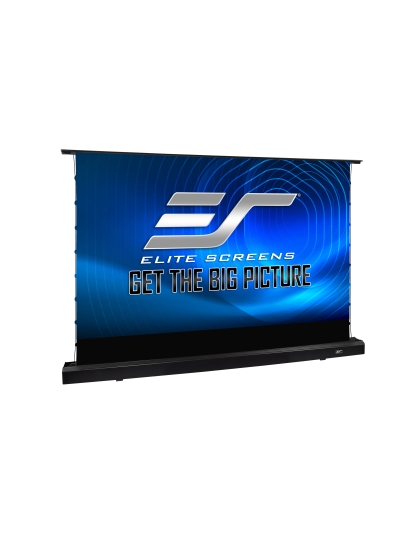 121-Inch Kestrel Tab-Tension 2 CLR Series Electric Floor-Rising 16:9 Front Projection Screen