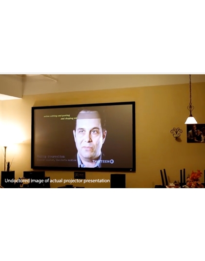 120-Inch Sable Frame CineGrey 3D Series Fixed Frame Ceiling/Ambient Light Rejecting 16:9 Front Projection Screen