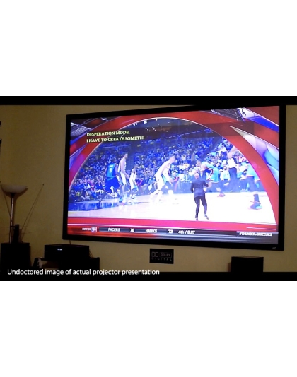 120-Inch Sable Frame CineGrey 3D Series Fixed Frame Ceiling/Ambient Light Rejecting 16:9 Front Projection Screen