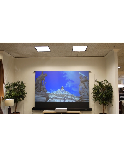 121-Inch Kestrel Tab-Tension 2 CLR Series Electric Floor-Rising 16:9 Front Projection Screen