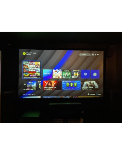 120-Inch Sable Frame CineGrey 3D Series Fixed Frame Ceiling/Ambient Light Rejecting 16:9 Front Projection Screen