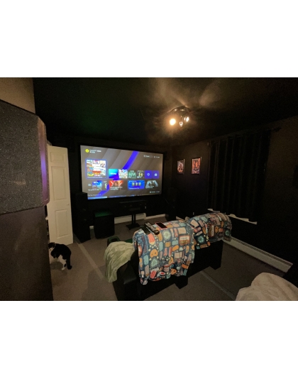 120-Inch Sable Frame CineGrey 3D Series Fixed Frame Ceiling/Ambient Light Rejecting 16:9 Front Projection Screen