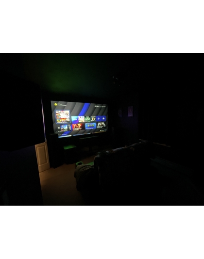 120-Inch Sable Frame CineGrey 3D Series Fixed Frame Ceiling/Ambient Light Rejecting 16:9 Front Projection Screen