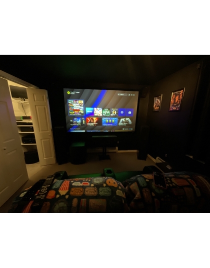120-Inch Sable Frame CineGrey 3D Series Fixed Frame Ceiling/Ambient Light Rejecting 16:9 Front Projection Screen