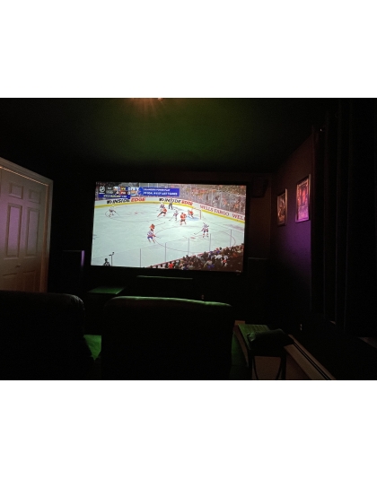 120-Inch Sable Frame CineGrey 3D Series Fixed Frame Ceiling/Ambient Light Rejecting 16:9 Front Projection Screen