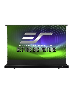 150-Inch Kestrel Tab-Tension 3 CineGrey 4D Series Electric Floor-Rising 16:9 Front Projection Screen