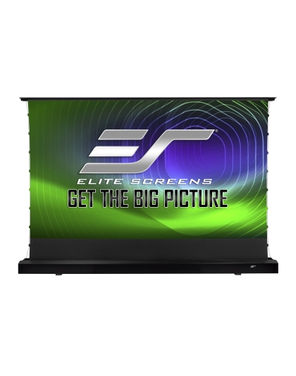 135-Inch Kestrel Tab-Tension 3 CineGrey 4D Series Electric Floor-Rising 16:9 Front Projection Screen