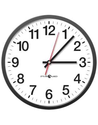 TimeTrax Sync™ AC Power RF Synchronized 13-Inch Analog Wall Clock