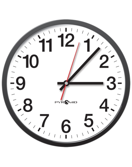 TimeTrax Sync™ Battery Power RF Synchronized 13-Inch Analog Wall Clock